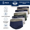 image:imageDOCKERS Mens Underwear Pack of 5 Mens Briefs Underwear for Men Soft CottonGreen gray blue