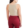 image:imageDOCKERS Womens Slim Favorite Knit Tank Top ShirtSahara Khaki Rib