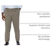 image:imageDockers Mens Classic Fit Easy Khaki Pants  Pleated Standard and Big amp TallDark Pebble Stretch