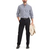 image:imageDockers Mens Classic Fit Long Sleeve Signature Iron Free Shirt with Stain DefenderCarmelo Lucent White Plaid