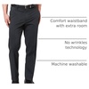 image:imageDockers Mens Classic Fit Signature Khaki Lux Cotton Stretch PantsCharcoal Heather