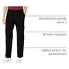 image:imageDockers Mens Classic Fit Signature Lux Cotton Stretch PantsPleated Regular and Big amp TallBlack