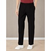 image:imageDockers Mens Classic Fit Signature Lux Cotton Stretch PantsPleated Regular and Big amp TallBlack Stretch