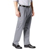 image:imageDockers Mens Classic Fit Signature Lux Cotton Stretch PantsPleated Regular and Big amp TallBurma Grey