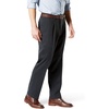 image:imageDockers Mens Classic Fit Signature Lux Cotton Stretch PantsPleated Regular and Big amp TallCharcoal Heather