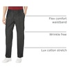 image:imageDockers Mens Classic Fit Signature Lux Cotton Stretch PantsPleated Regular and Big amp TallCharcoal Heather