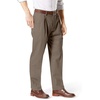 image:imageDockers Mens Classic Fit Signature Lux Cotton Stretch PantsPleated Regular and Big amp TallDark Pebble Stretch