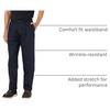 image:imageDockers Mens Classic Fit Signature Lux Cotton Stretch PantsPleated Regular and Big amp TallDockers Navy Stretch