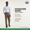 image:imageDockers Mens Classic Fit Signature Lux Cotton Stretch PantsPleated Regular and Big amp TallTimberwolf Stretch