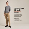 image:imageDockers Mens Classic Fit Workday Khaki Smart 360 FLEX Pants Standard and Big amp TallSafari Beige Stretch