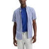 image:imageDockers Mens Dockers Mens Signature Shirt Short Sleeve Classic Fit with Stain DefenderMalton Deep Ultramarine Plaid
