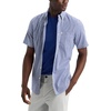 image:imageDockers Mens Dockers Mens Signature Shirt Short Sleeve Classic Fit with Stain DefenderMalton Deep Ultramarine Plaid