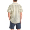 image:imageDockers Mens Dockers Mens Signature Shirt Short Sleeve Classic Fit with Stain DefenderSambria Dusty Yellow Stripe