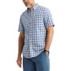 image:imageDockers Mens Dockers Mens Signature Shirt Short Sleeve Classic Fit with Stain DefenderWendell Vista Blue Plaid