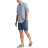 image:imageDockers Mens Dockers Mens Signature Shirt Short Sleeve Classic Fit with Stain DefenderWendell Vista Blue Plaid