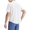 image:imageDockers Mens Regular Fit Short Sleeve Casual Shirt Standard and Big amp TallGolden Apricot  Laguna Stripe Slub