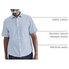 image:imageDockers Mens Regular Fit Short Sleeve Casual Shirt Standard and Big amp TallLight Blue Wash
