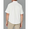 image:imageDockers Mens Regular Fit Short Sleeve Casual Shirt Standard and Big amp TallLuncent White Riviera