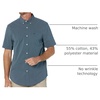 image:imageDockers Mens Regular Fit Short Sleeve Casual Shirt Standard and Big amp TallOcean Blue Print