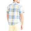 image:imageDockers Mens Regular Fit Short Sleeve Casual Shirt Standard and Big amp TallSaffron Orange Multi Plaid