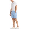 image:imageDockers Mens Straight Fit Supreme Flex Ultimate ShortsMarco Vista Blue Buttercream Stripe