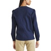 image:imageDockers Womens Classic Fit Long Sleeve VNeck ShirtNavy Blazer  Solid Poplin