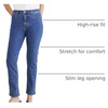 image:imageDockers Womens Dockers Womens Slim Fit High Rise Jean Cut PantsMedium Indigo Stonewash