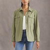 image:imageDockers Womens Relaxed Fit Long Sleeve Shirt JacketCamo Green Canvas