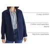 image:imageDockers Womens Relaxed Fit Long Sleeve Shirt JacketNavy Blazer Canvas