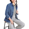 image:imageDockers Womens Slim Fit Cotton Slub Jersey Favorite Crew TShirtForest Night Stripe