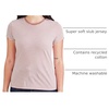 image:imageDockers Womens Slim Fit Cotton Slub Jersey Favorite Crew TShirtLucent White Stripe