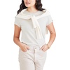 image:imageDockers Womens Slim Fit Cotton Slub Jersey Favorite Crew TShirtSahara Khaki Stripe