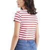 image:imageDockers Womens Slim Fit Short Sleeve Favorite VNeck Tee ShirtCherry Bomb Red Stripe