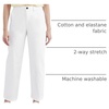 image:imageDockers Womens Straight Fit High Rise Weekend Chino PantsNew Lucent White Stretch