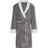 image:imageDOCKERS Mens Bath Robe for Men Plush Sherpa Shower Robe with PocketsGrey