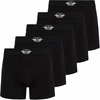image:imageDOCKERS Mens Boxer Briefs Breathable Cotton Underwear for Men Pack of 5Black  Black  Black  Blackblack