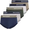 image:imageDOCKERS Mens Underwear Pack of 5 Mens Briefs Underwear for Men Soft CottonGreen gray blue