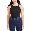 image:imageDOCKERS Womens Slim Favorite Knit Tank Top ShirtBeautiful Black Rib