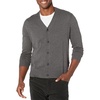 image:imageDockers Mens Regular Fit Long Sleeve Cardigan SweaterDark Grey Heather