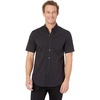 image:imageDockers Mens Regular Fit Short Sleeve Casual Shirt Standard and Big amp TallBlack
