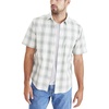 image:imageDockers Mens Regular Fit Short Sleeve Casual Shirt Standard and Big amp TallGreen Milieu Plaid