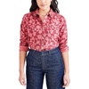 image:imageDockers Womens Regular Favorite Long Sleeve Collared ShirtRingtone Tibetan Red Flannel