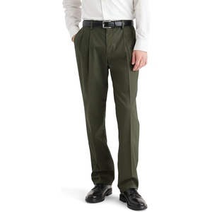image:imageClassic Fit Signature Iron Free Khaki with Stain Defender Pants  Pleated Regular and Big amp TallArmy Green