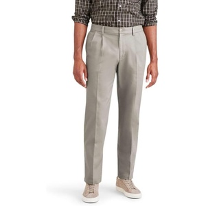image:imageClassic Fit Signature Iron Free Khaki with Stain Defender Pants  Pleated Regular and Big amp TallCloud Stretch