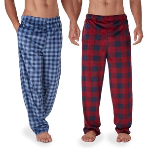 image:imageDOCKERS Fleece Pajama Pants for Men 2 Pack Lounge Sleepwear with PocketsAsst 3