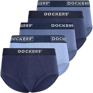 image:imageDOCKERS Mens Underwear Pack of 5 Mens Briefs Underwear for Men Soft CottonBlue navy