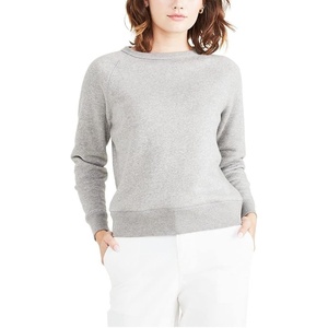 image:imageDOCKERS Womens Dockers Womens Classic Fit Brushed Terry Icon SweatshirtHeather Grey