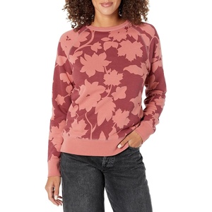 image:imageDOCKERS Womens Dockers Womens Classic Fit Brushed Terry Icon SweatshirtTibetan Red Print