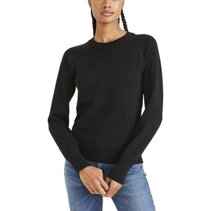 image:imageDOCKERS Womens Dockers Womens Crewneck Sweater Regular FitBeautiful Black