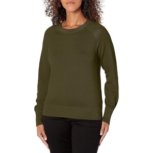 image:imageDOCKERS Womens Dockers Womens Crewneck Sweater Regular FitForest Night